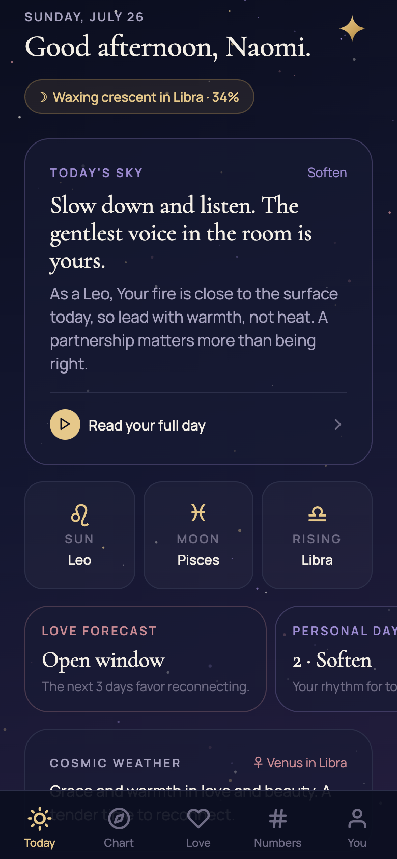 Your day, read for you